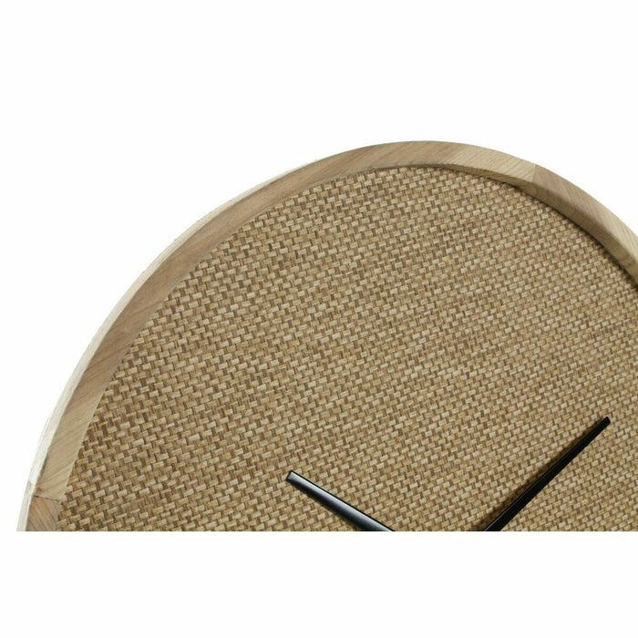 Ceas de Perete DKD Home Decor Lemn Maro Tropical 60 x 5 x 60 cm (2 Unități)