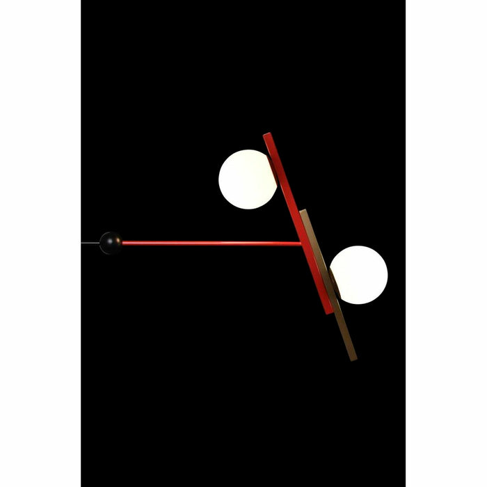 Lustră DKD Home Decor Roșu Negru Auriu* Alb (64 x 20 x 120 cm)