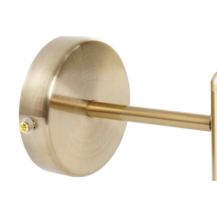 Lampă de Perete DKD Home Decor Geam Auriu* Metal 220 V 50 W (15 x 15 x 30 cm)