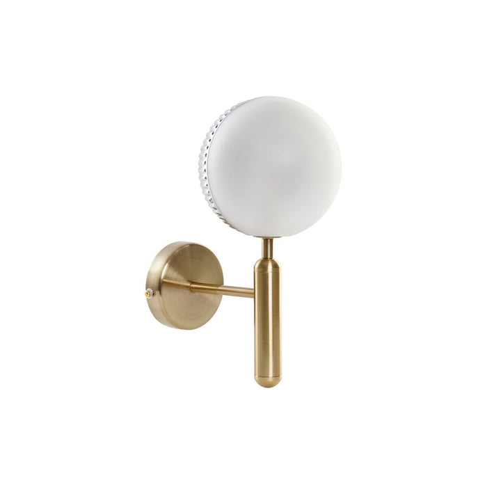 Lampă de Perete DKD Home Decor Geam Auriu* Metal 220 V 50 W (15 x 15 x 30 cm)