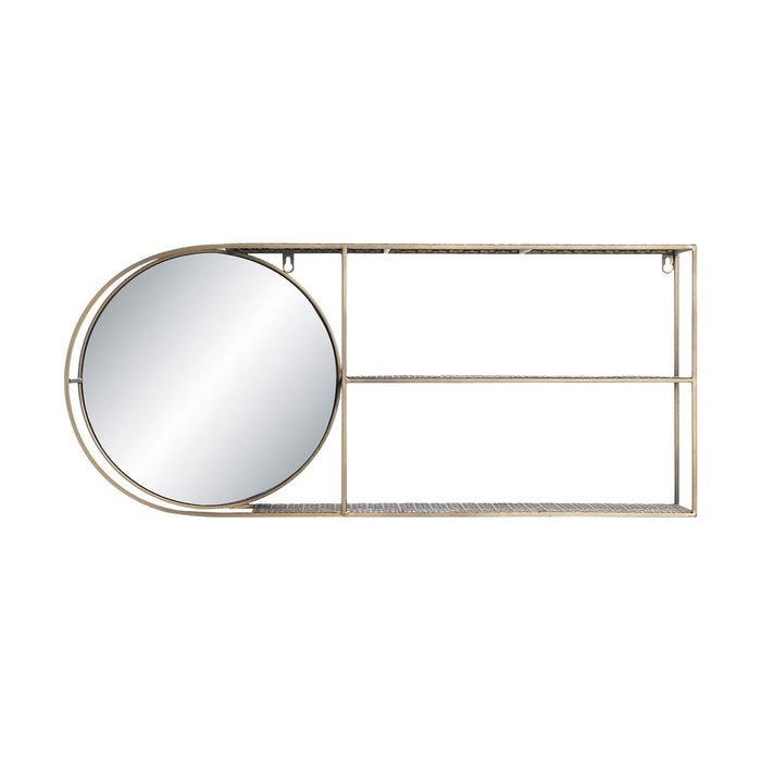 Oglindă de perete DKD Home Decor Oglindă Auriu* Metal Modern (80 x 13 x 35 cm)