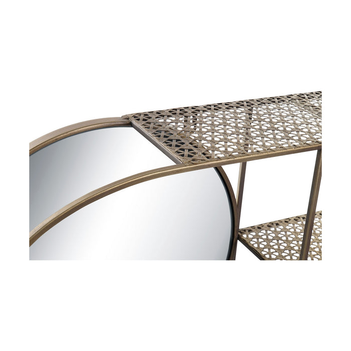 Oglindă de perete DKD Home Decor Oglindă Auriu* Metal Modern (80 x 13 x 35 cm)