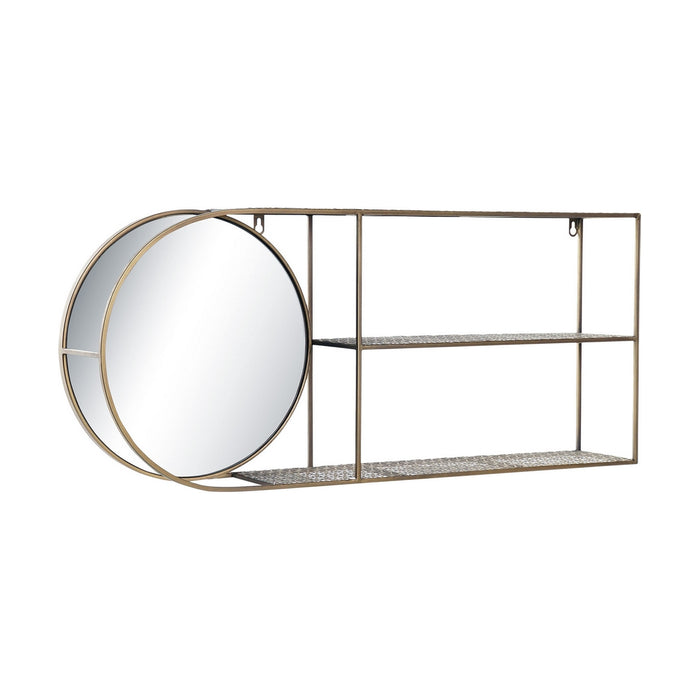 Oglindă de perete DKD Home Decor Oglindă Auriu* Metal Modern (80 x 13 x 35 cm)