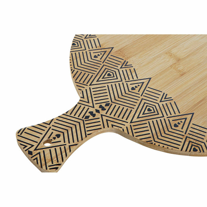 Masă de tăiat DKD Home Decor Negru Natural Bambus Dreptunghiular 30 x 40 x 1 cm