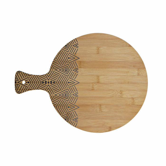 Masă de tăiat DKD Home Decor Negru Natural Bambus Dreptunghiular 30 x 40 x 1 cm