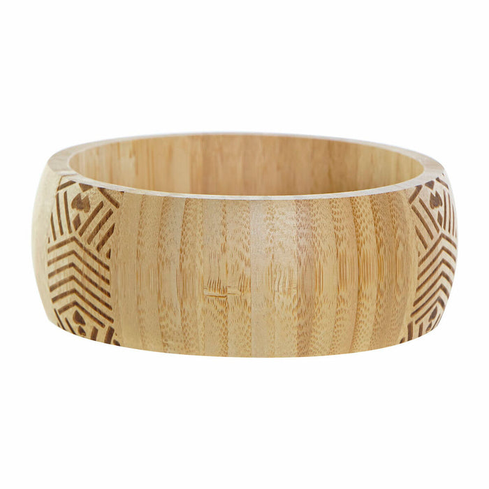 Tavă pentru gustari DKD Home Decor Negru Multicolor Natural Bambus 15 x 15 x 5,5 cm