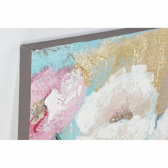 Tablou DKD Home Decor 99,5 x 3,5 x 99,5 cm Vază Shabby Chic (2 Unități)