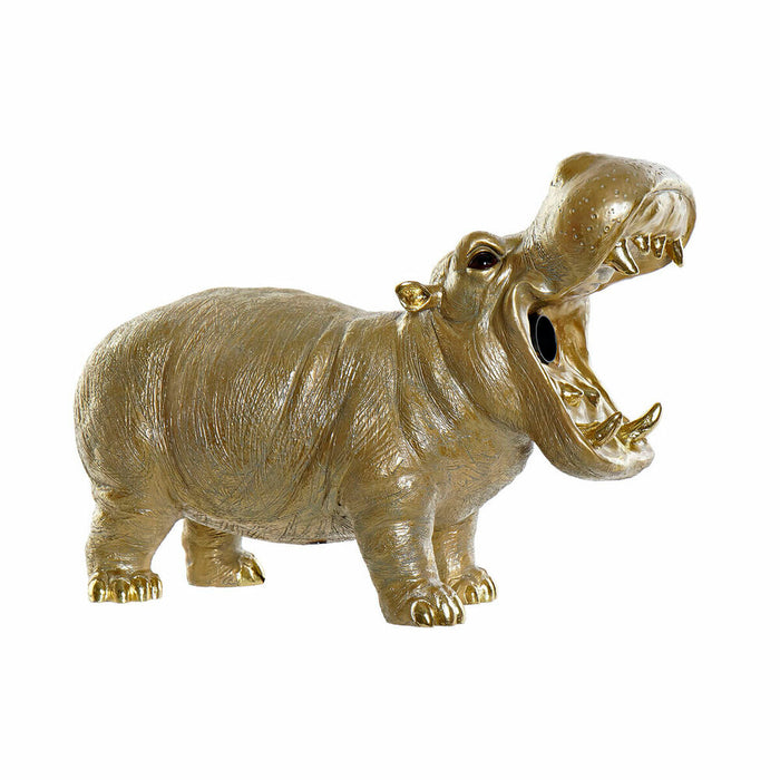 Lampă de masă DKD Home Decor Auriu* Rășină 220 V 50 W (37.5 x 15 x 25 cm)