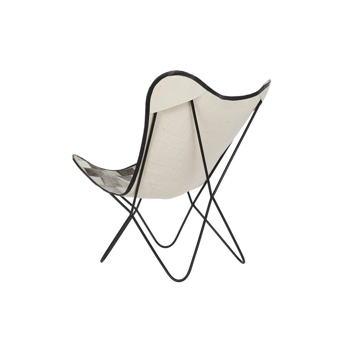 Scaun de Sufragerie DKD Home Decor Alb Negru Bej Gri 74 x 70 x 90 cm