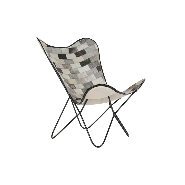 Scaun de Sufragerie DKD Home Decor Alb Negru Bej Gri 74 x 70 x 90 cm