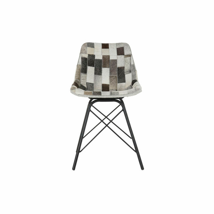 Scaun de Sufragerie DKD Home Decor Alb Negru Bej Gri 45,5 x 52 x 79 cm