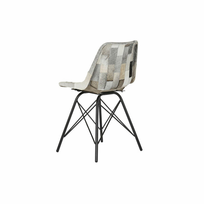 Scaun de Sufragerie DKD Home Decor Alb Negru Bej Gri 45,5 x 52 x 79 cm