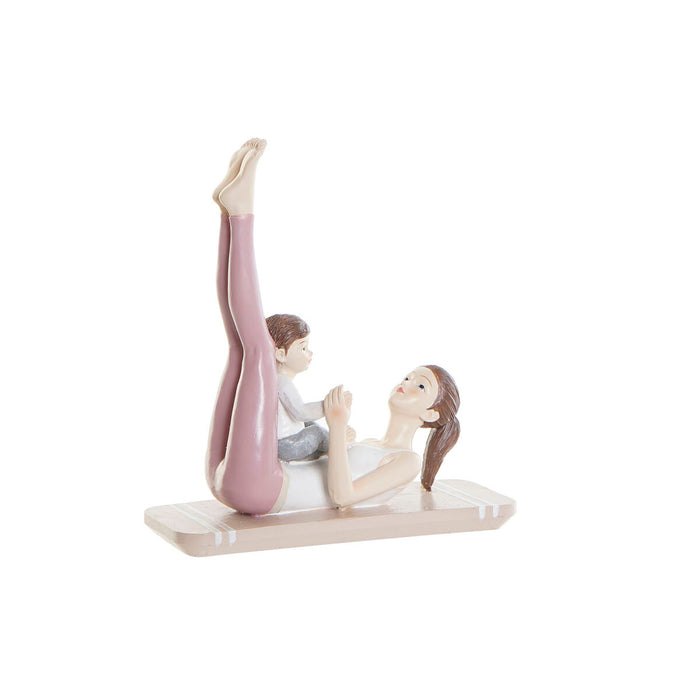 Figură Decorativă DKD Home Decor Roz Yoga Scandi 15,5 x 6,5 x 17 cm