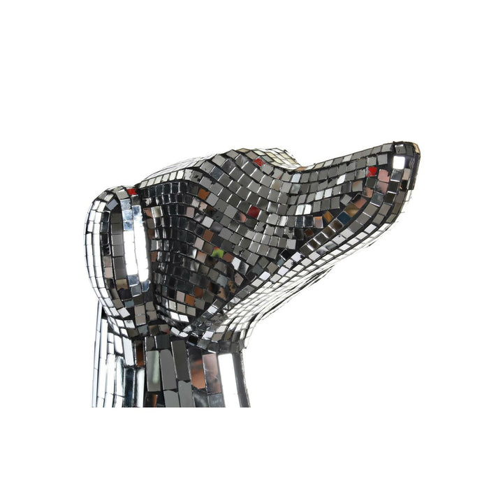 Figură Decorativă DKD Home Decor Argintiu Rășină Câine (36 x 23 x 78 cm)