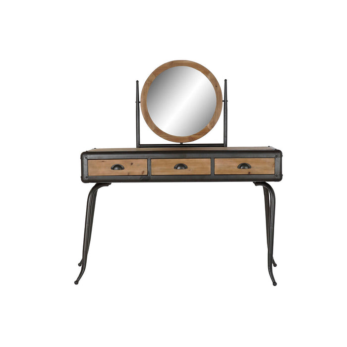 Dispozitiv de redare muzică DKD Home Decor Negru Natural Metal Brad Lemn de brad 130 x 44 x 136 cm