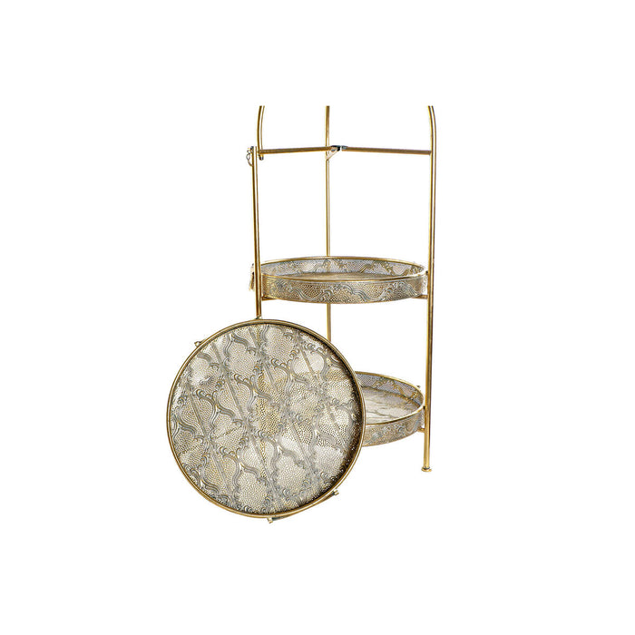 Raft DKD Home Decor Auriu* Metal 3 Rafturi (39 x 39 x 101 cm)