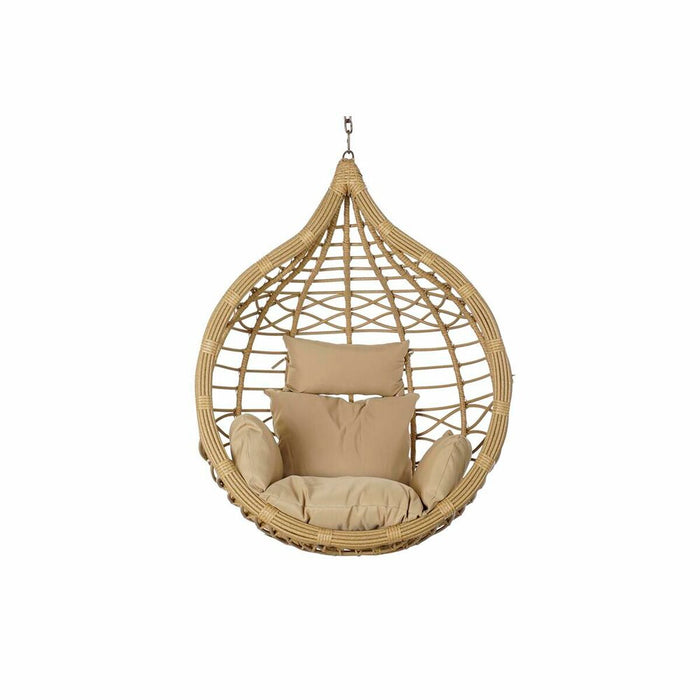 Fotoliu de grădină suspendat DKD Home Decor Maro Bej Maro Deschis Aluminiu ratan sintetic 90 x 70 x 110 cm 100 x 70 x 125 cm (10