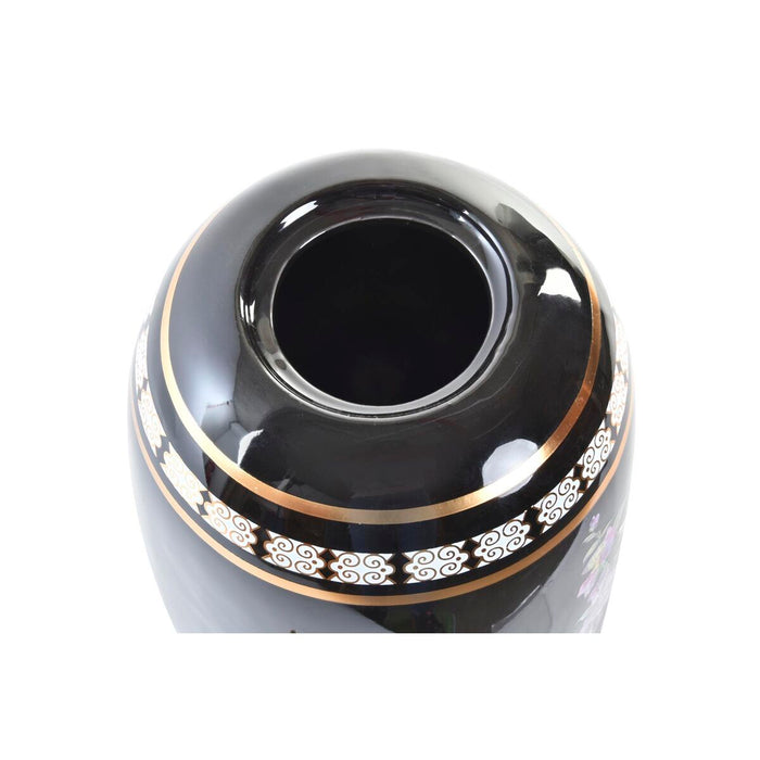 Vază DKD Home Decor Porțelan Negru Shabby Chic (16 x 16 x 32 cm)