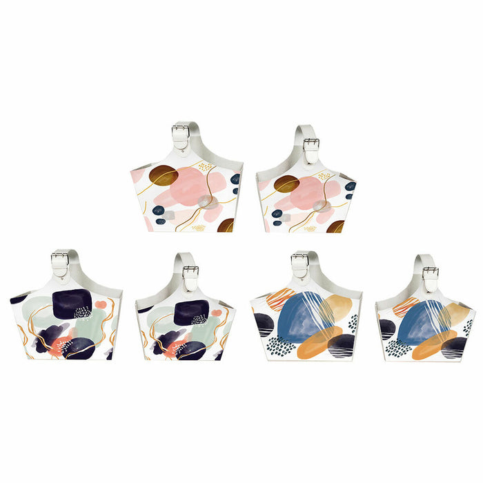 Suport pentru reviste DKD Home Decor 40 x 18 x 41 cm Poliuretan Multicolor Carton (3 Piese)