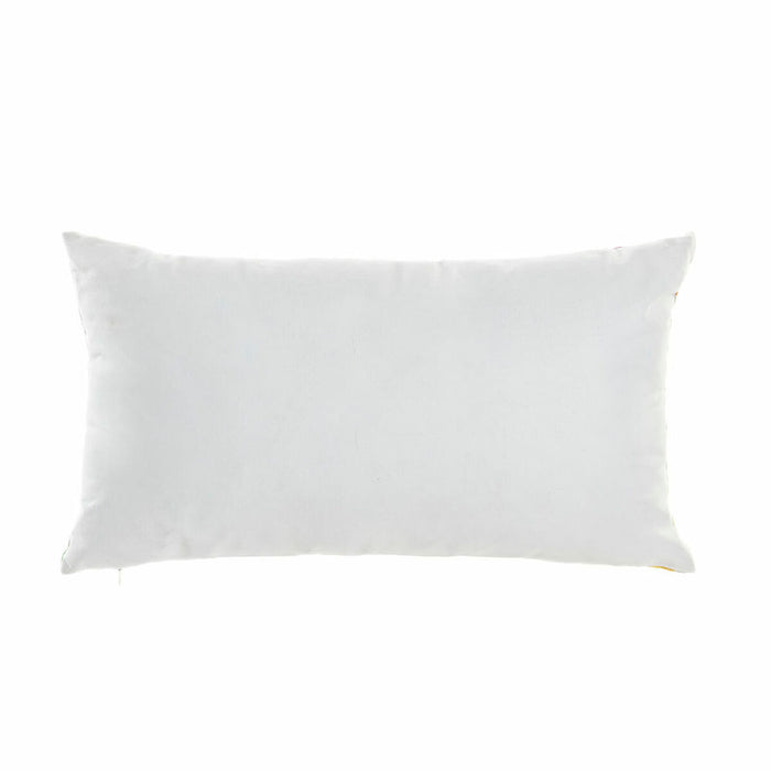 Pernă DKD Home Decor Plastic Albastru Alb Multicolor Roz Dreptunghiular Abstract 50 x 30 x 12 cm (3 Piese)