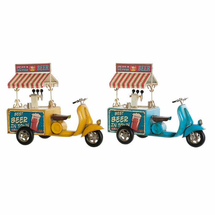 Figură Decorativă DKD Home Decor Galben Albastru Vintage 31,5 x 15 x 26,5 cm (2 Unități)