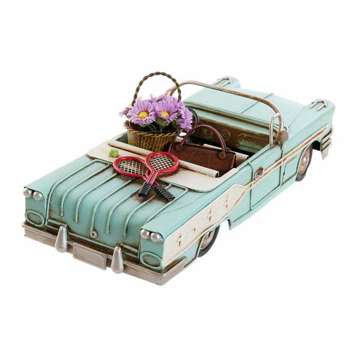 Figură Decorativă DKD Home Decor Galben Albastru Verde Roz Mașină Vintage 25,8 x 10,5 x 9,5 cm (4 Unități) (4 Piese)