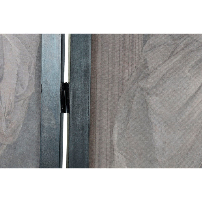 Paravan pliant DKD Home Decor Pânză Lemn (150 x 2 x 180 cm)