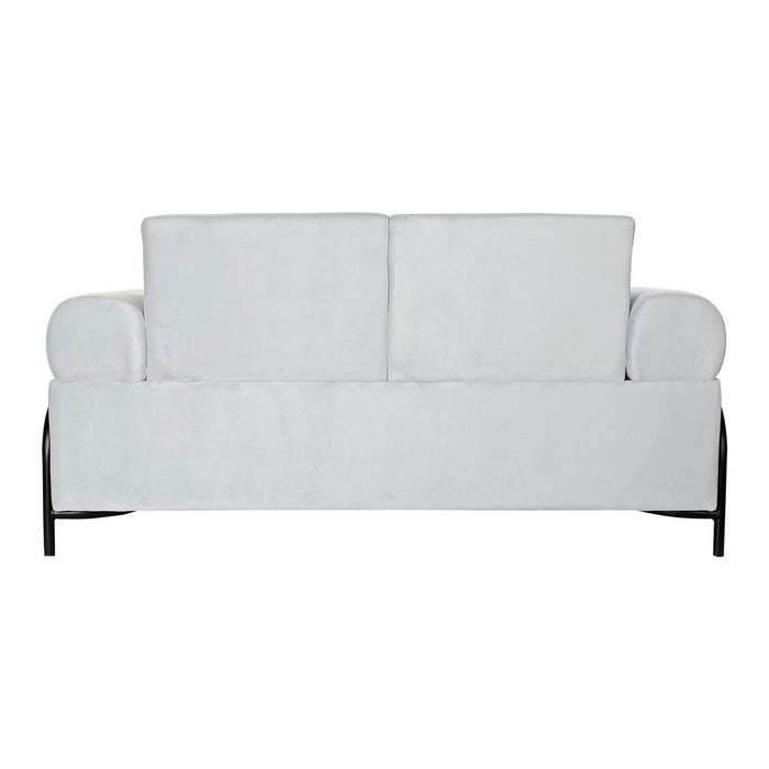 Canapea DKD Home Decor Negru Metal Poliester Celeste (154 x 76 x 76 cm)