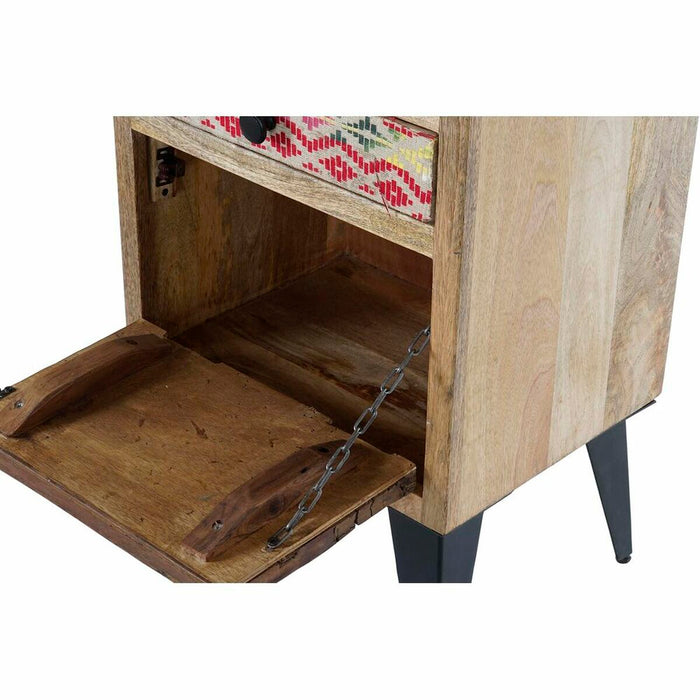 Dulap cu Sertare DKD Home Decor Metal Lemn de mango (45 x 35 x 120 cm)