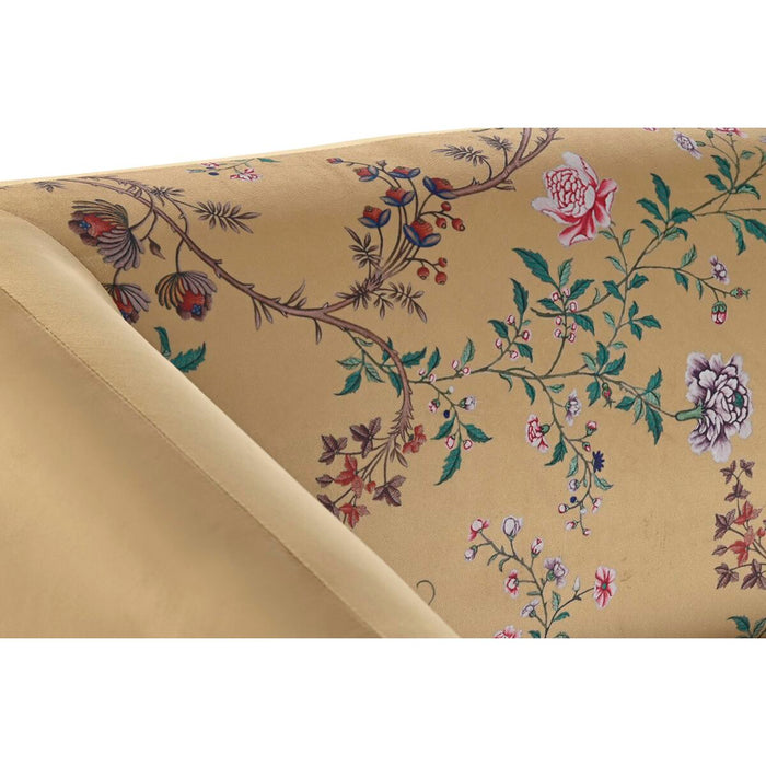 Canapea DKD Home Decor Galben Negru Metal Květiny Modern Shabby Chic 140 x 71 x 71 cm