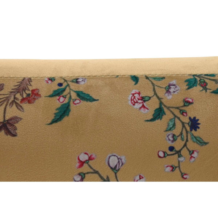 Fotoliu DKD Home Decor 75 x 71 x 71 cm Negru Metal Galben