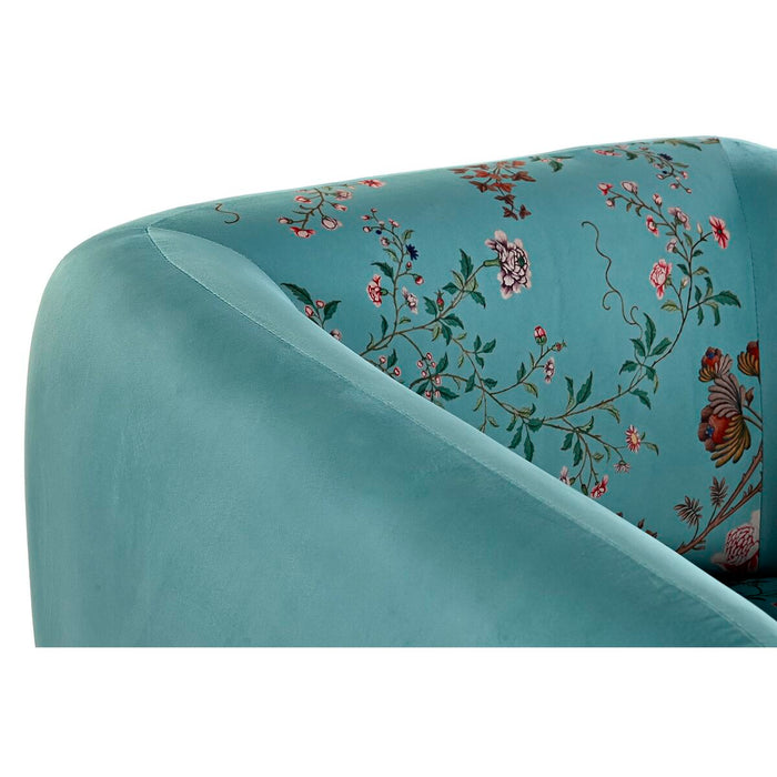 Fotoliu DKD Home Decor 75 x 71 x 71 cm Negru Metal Verde