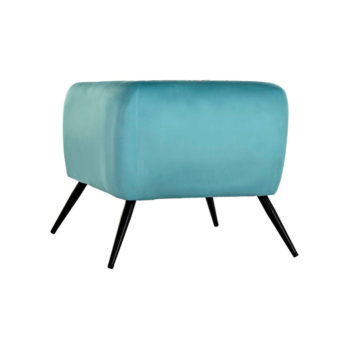 Fotoliu DKD Home Decor 75 x 71 x 71 cm Negru Metal Verde