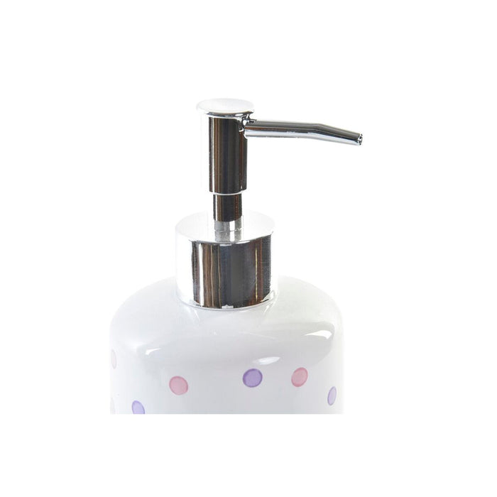 Set de Baie DKD Home Decor Alb ABS Dolomite Buline 7 x 7 x 17,5 cm (2 Unități)