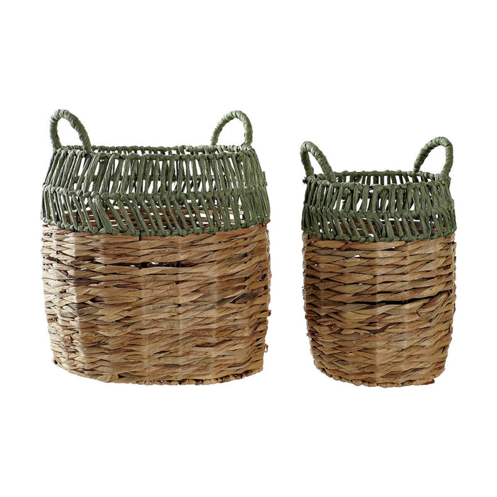 Set de Coșuri DKD Home Decor Ratan (33 x 33 x 40 cm)