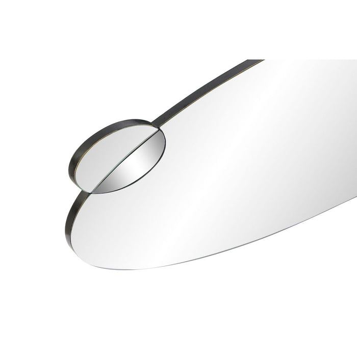 Oglindă de perete DKD Home Decor Negru Multicolor Lemn Geam Modern Cercuri 120 x 2 x 49 cm