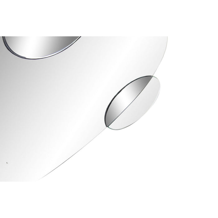 Oglindă de perete DKD Home Decor Negru Multicolor Lemn Geam Modern Cercuri 120 x 2 x 49 cm