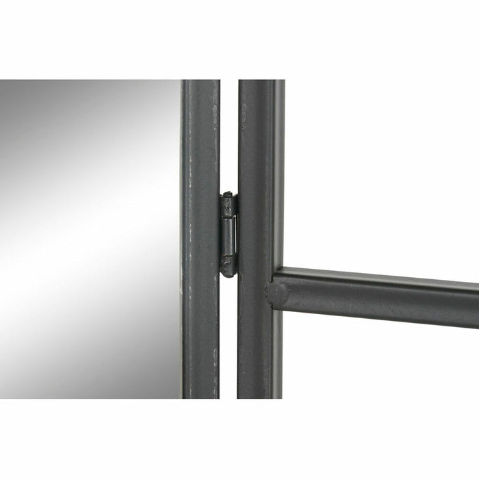 Oglindă independentă DKD Home Decor Negru Multicolor Metal Oglindă Clasic Ovală 30 x 40 cm 121 x 1 x 170 cm