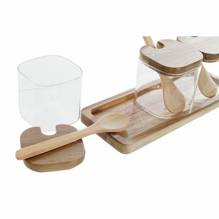 Set de 3 tuburi DKD Home Decor Multicolor Transparent Natural 150 ml 20,5 x 8 x 1,5 cm
