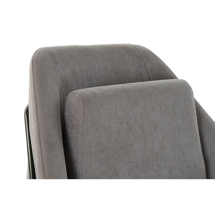 Fotoliu DKD Home Decor Negru Gri Metal 75 x 76 x 82 cm