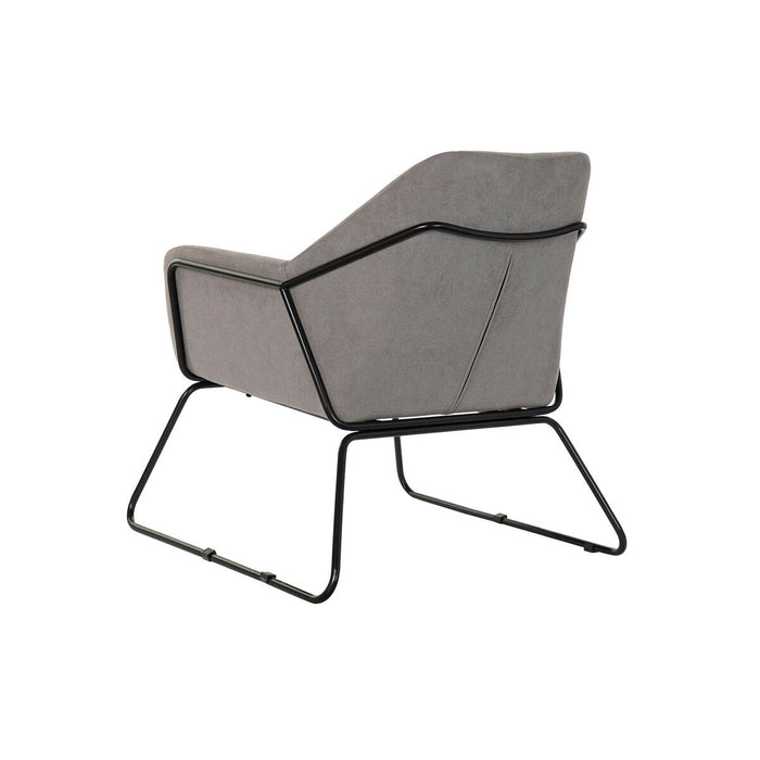 Fotoliu DKD Home Decor Negru Gri Metal 75 x 76 x 82 cm