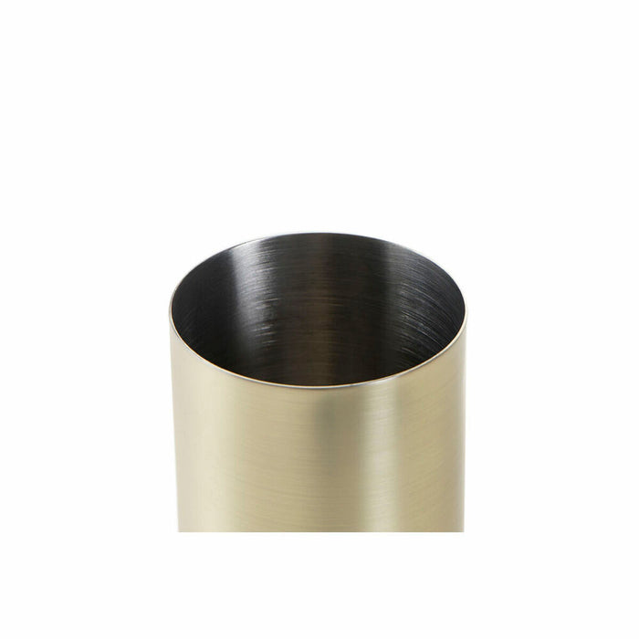 Suport pentru periuțe de dinți DKD Home Decor Oțel inoxidabil Auriu* 6,5 x 6,5 x 10 cm