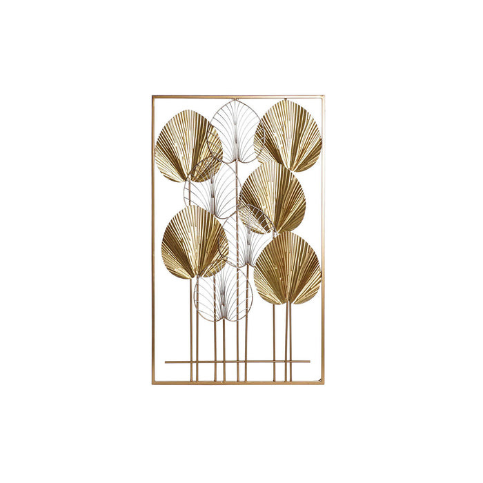 Decorațiune de Perete DKD Home Decor Auriu* Frunza a unei plante 54 x 5 x 91,5 cm