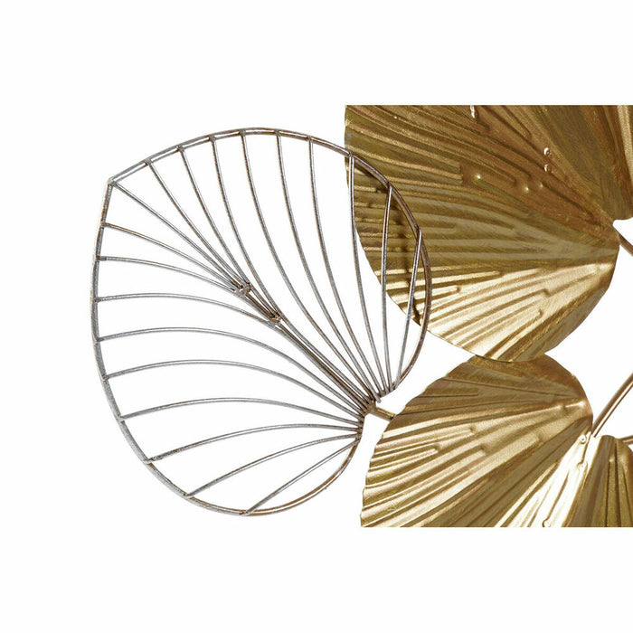 Decorațiune de Perete DKD Home Decor Auriu* Metal Frunza a unei plante (100 x 5,5 x 51 cm)