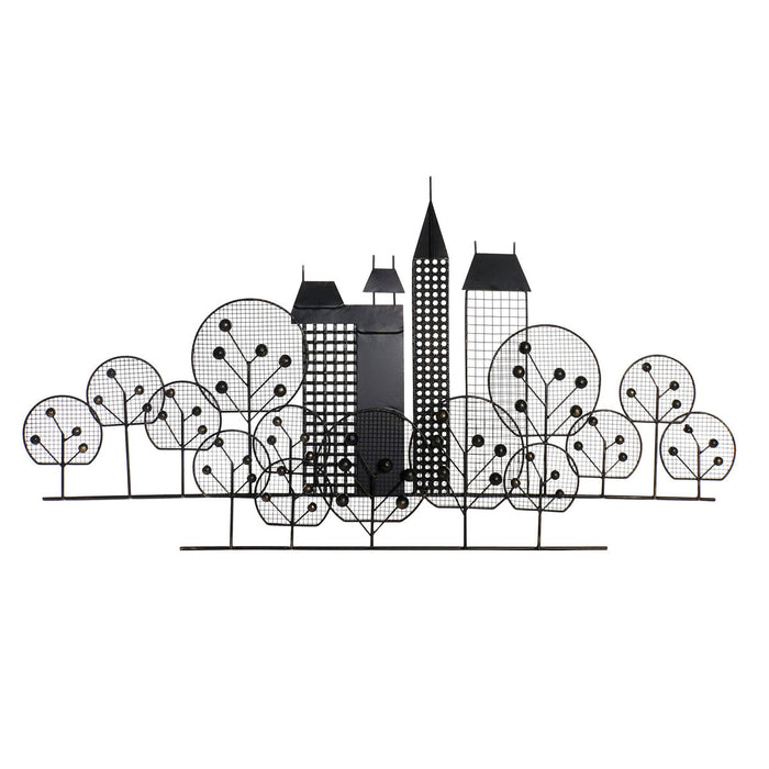 Decorațiune de Perete DKD Home Decor Negru Auriu* Loft 105 x 6 x 56 cm