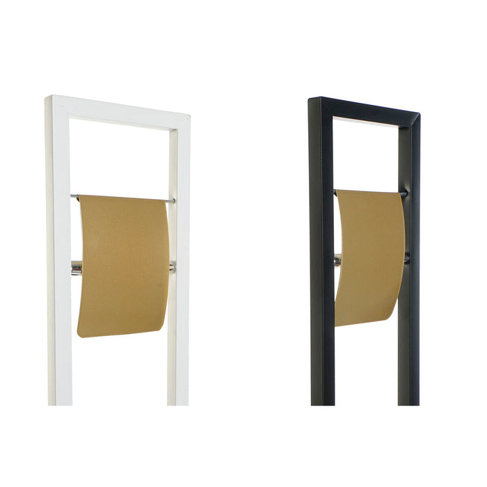 Suport pentru Role de Hârtie Igienică DKD Home Decor Alb Negru Auriu* Oțel inoxidabil 20 x 20 x 80 cm (2 Unități)