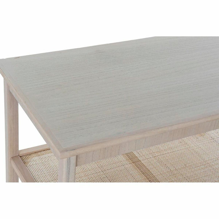Masa de Cafea DKD Home Decor 90 x 50 x 46 cm Natural Aluminiu Lemn MDF