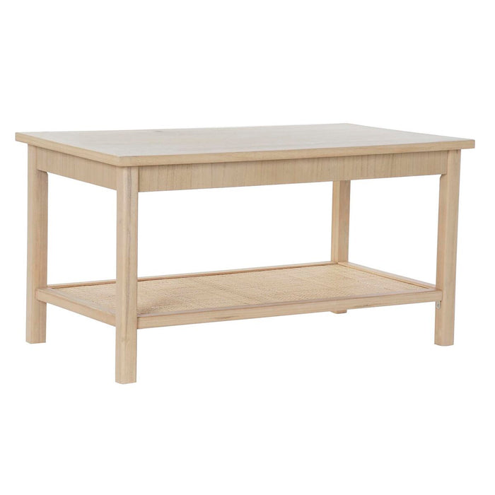 Masa de Cafea DKD Home Decor 90 x 50 x 46 cm Natural Aluminiu Lemn MDF