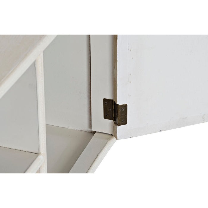 Mobilă TV DKD Home Decor 136 x 40,5 x 52 cm Brad Bej Alb Lemn MDF