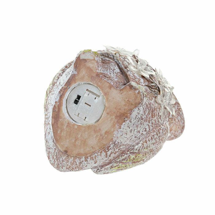 Figură Decorativă DKD Home Decor Verde Roz Natural animale Shabby Chic 20,5 x 10 x 17 cm (3 Piese)